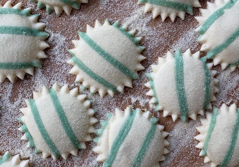 STRIPED GREEN RAVIOLI
